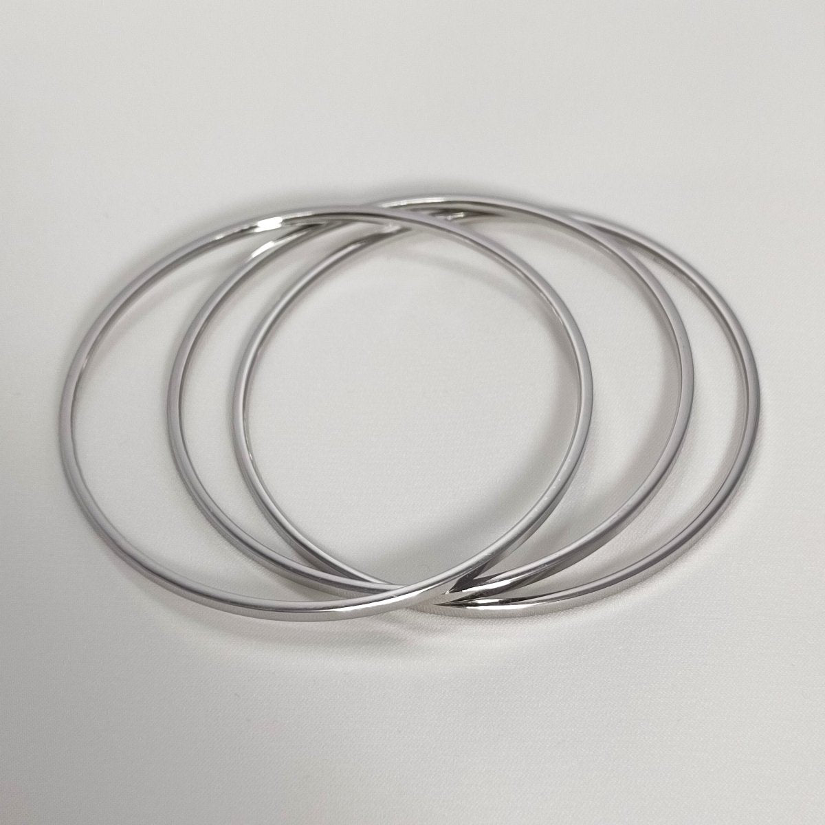Paslanmaz Çelik Ajda Bilezik Üçlü ve İkili Set | Gold | Silver | 60 mm | 65 mm | - Zennemor