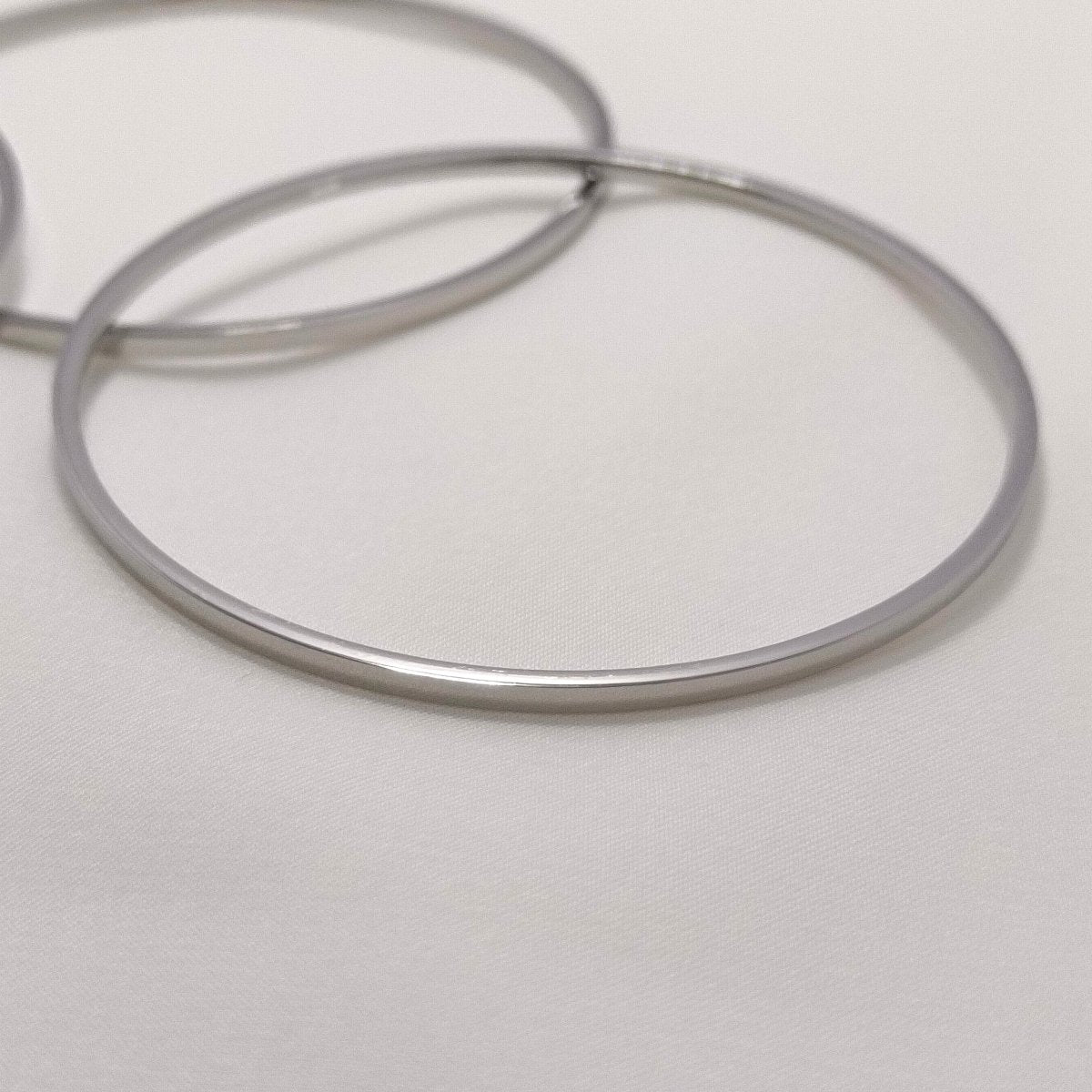 Paslanmaz Çelik Ajda Bilezik Üçlü ve İkili Set | Gold | Silver | 60 mm | 65 mm | - Zennemor